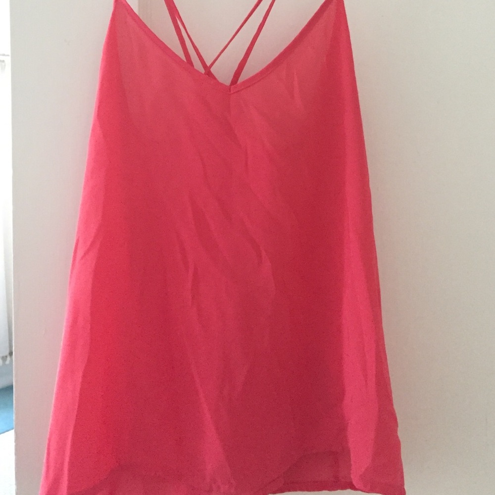 Coral Flowy Tank